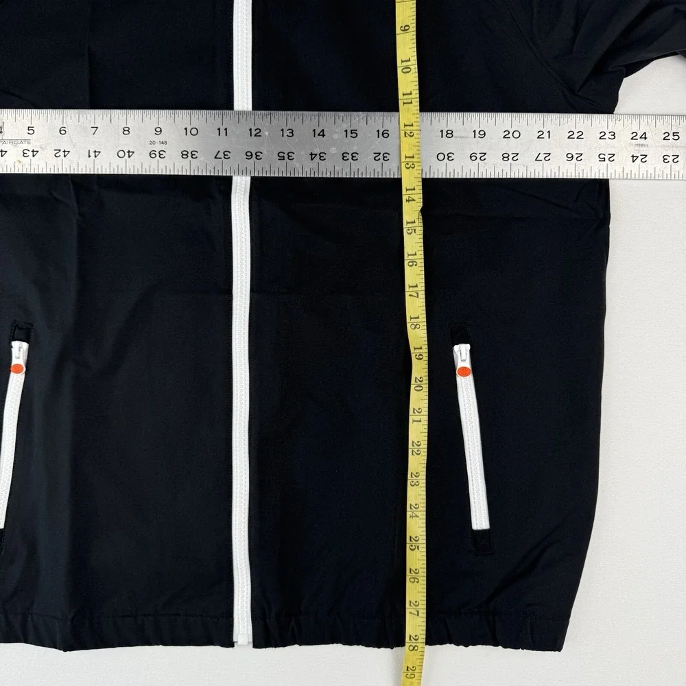 SWIMS Men's Large Tarifa Windbreaker‎ Lightweight Jacket Raincoat Black NWT $275